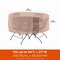 Modern Leisure Monterey Round Patio Table & Chair Set Cover, 94 in. Diameter x 23 in. H, Beige 2911 - alternate 6
